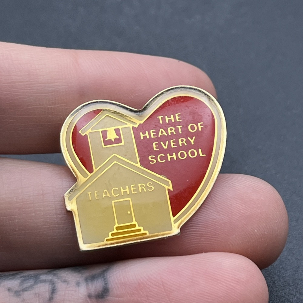Teachers The Heart Of Every School Lapel Hat Pin